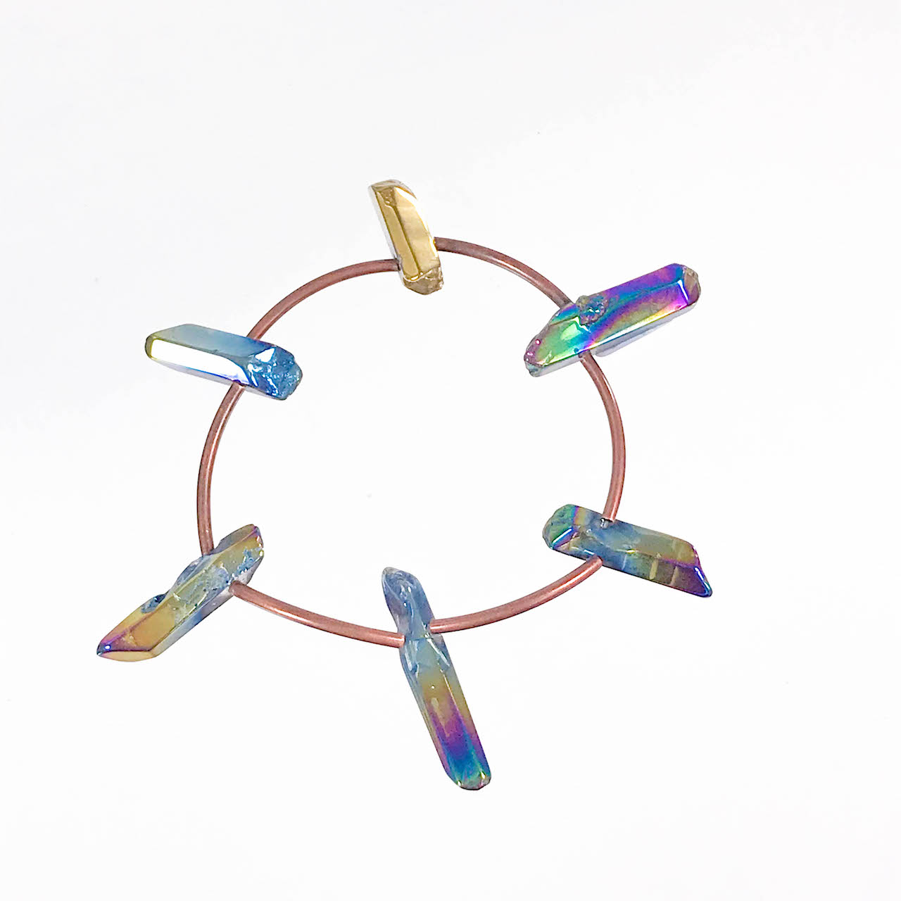 Rainbow Needle Quartz Bracelet