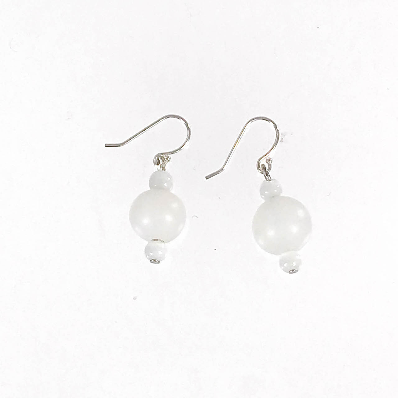 White Quartz Crystal Earrings