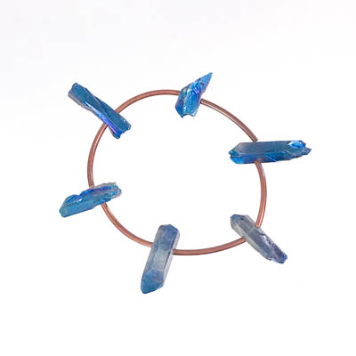 Blue Quartz Crystal Bracelet